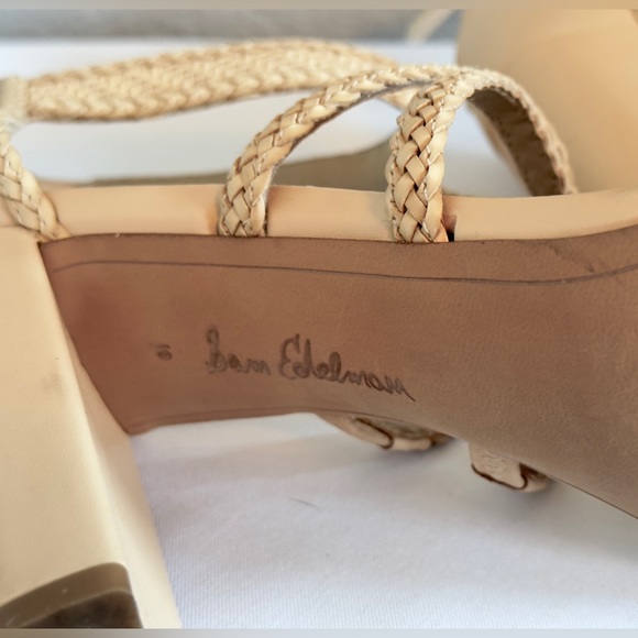 Sam Edelman “Yordana” Gladiator Caged Block Heels - Tan/Beige - Size 10 - Picture 8 of 12